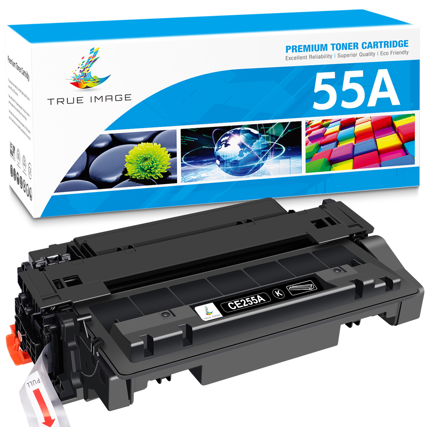 1pk 55A CE255A Toner Cartridge For HP LaserJet 500 MFP M525f M525dn P3011 P3016