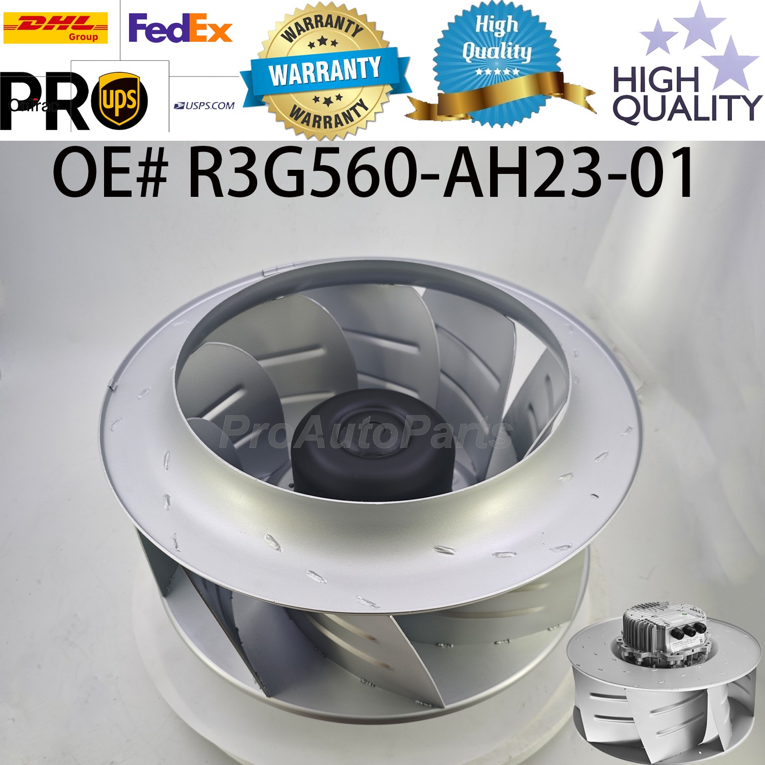 For Ebm-papst R3G560-AH23-01 EC Centrifugal Fan 560mm 3kW 380-480V Cooling Fan