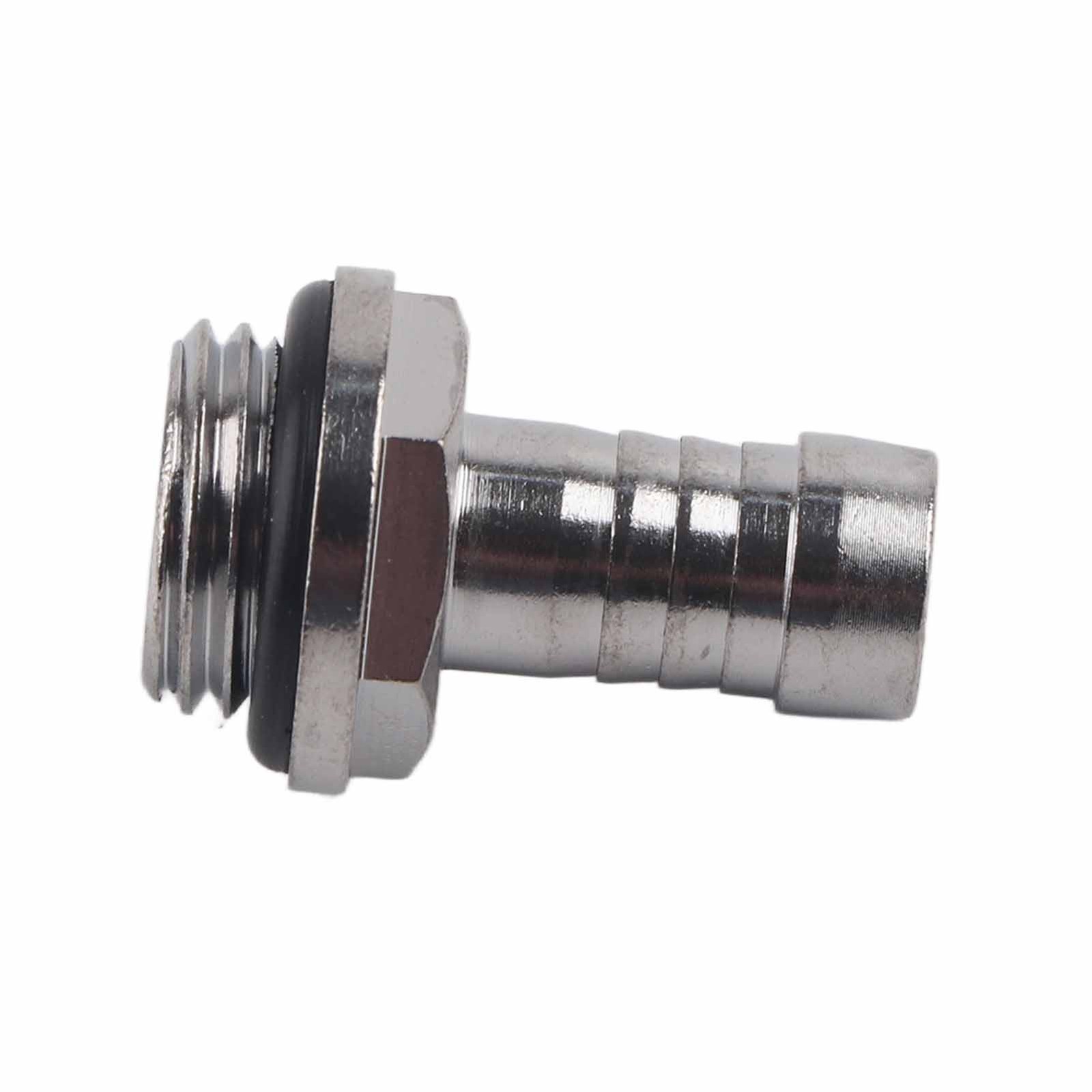 6 PCS PC Water Cooling TwoTouch Fitting G1/4 Thread Barb Connector For Tube
