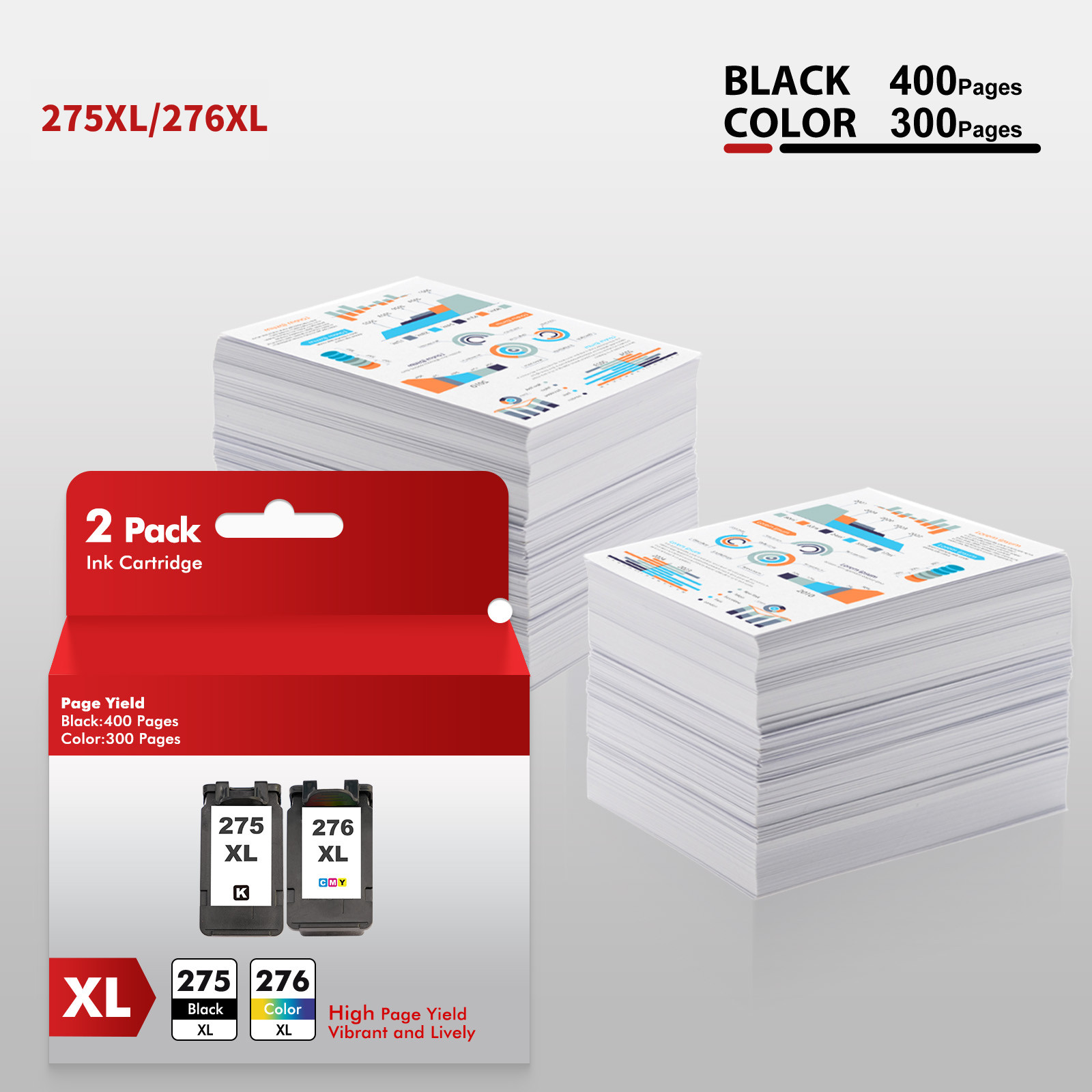 PG-275XL CL-276XL Ink For Canon 275 276 XL Ink Pixma TR4722 TR4720 TS3722 TS3522