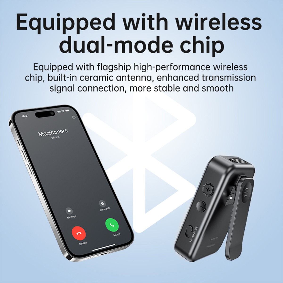 Bluetooth 5.4 Transmitter Receiver Wireless Audio 3.5mm AUX Adapter MP3 Player