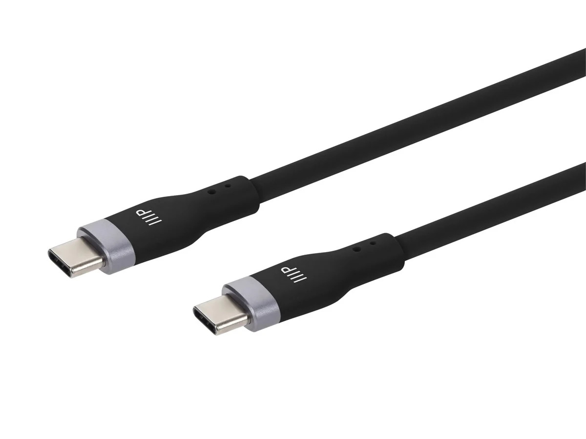 Monoprice USB 2.0 USB-C to USB-C Silicone Cable 3ft Black