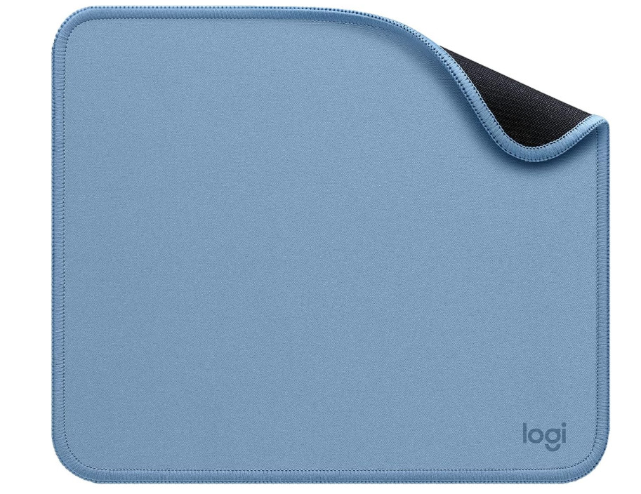 Logitech Mouse Pad – Studio Series, Computer Mouse Mat with Anti-Slip Blue Grey