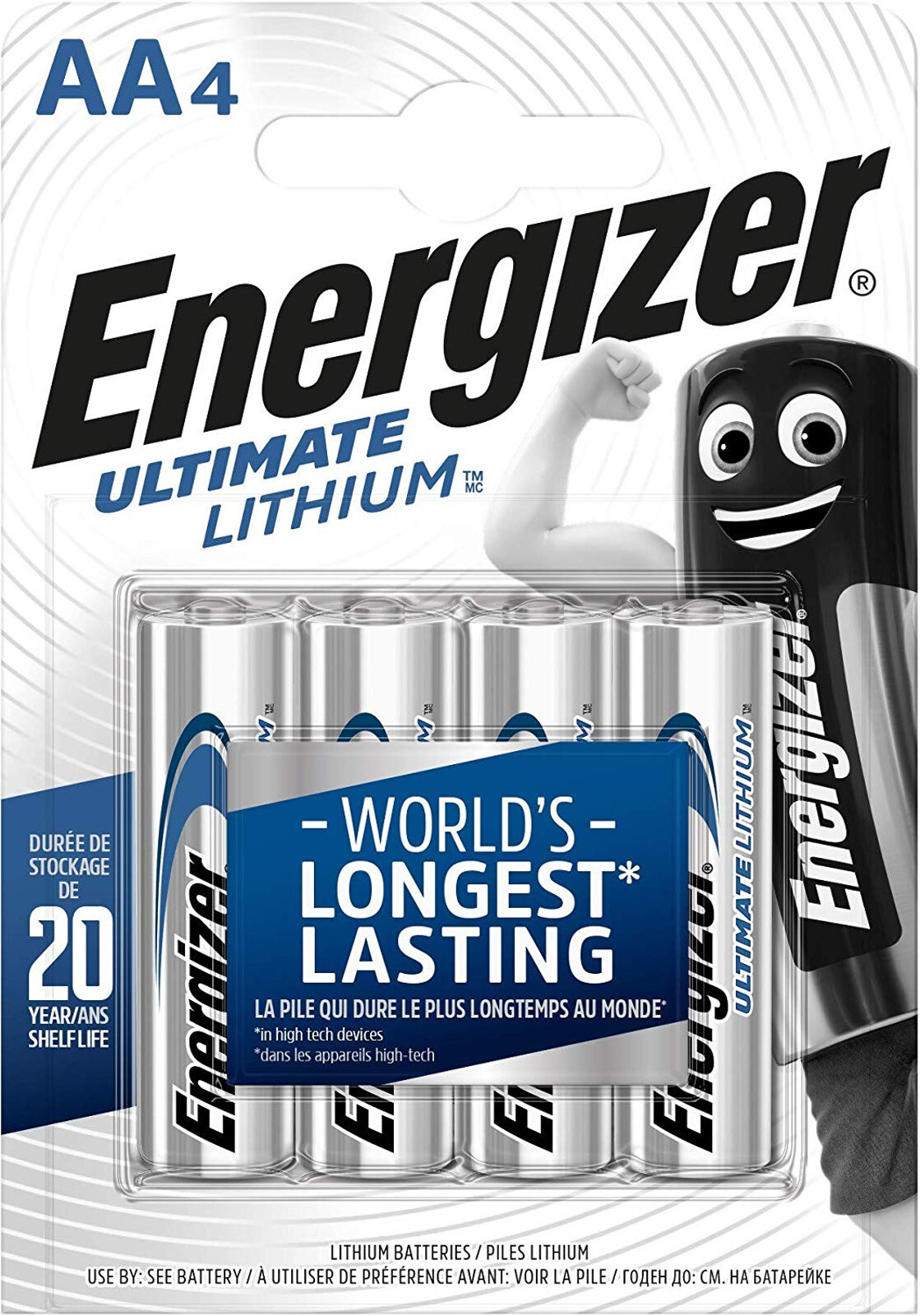 12x Energizer Ultimate Lithium AA Mignon L91 Battery FR6 3x 4 Blister 637752