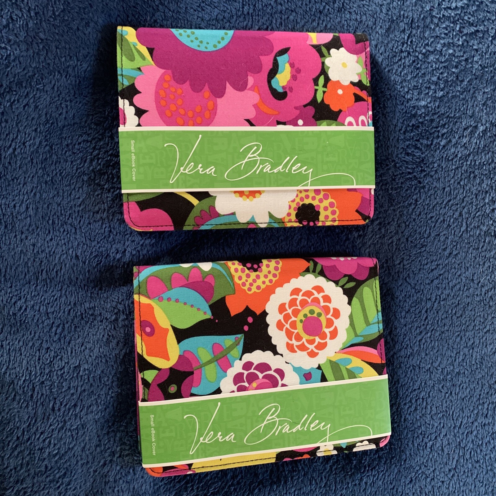 Set of Vera Bradley Floral Fabric Tablet Covers 7.5 inch Flower Case NEW!!!