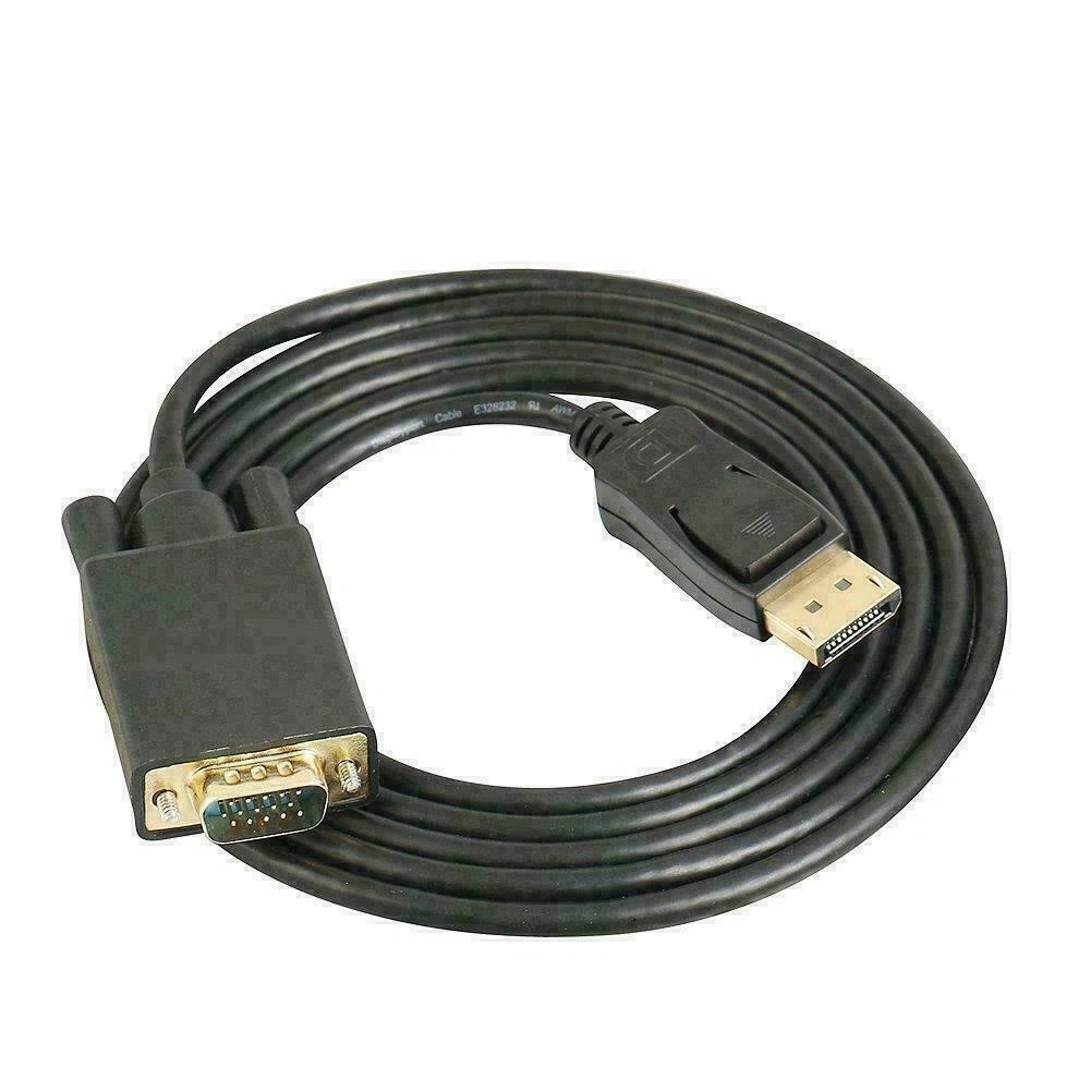 1/2 Pack DisplayPort to VGA Cable, Display Port DP to VGA Adapter Cord M to M HD