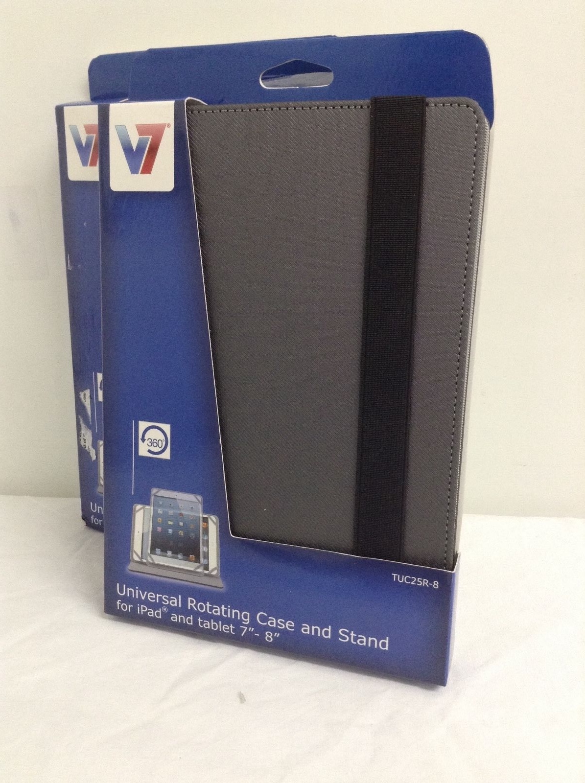 V7 Universal Slim Rotating Stand Case for Apple iPad Mini TUC25R-8-GRY-14N ✅ NEW