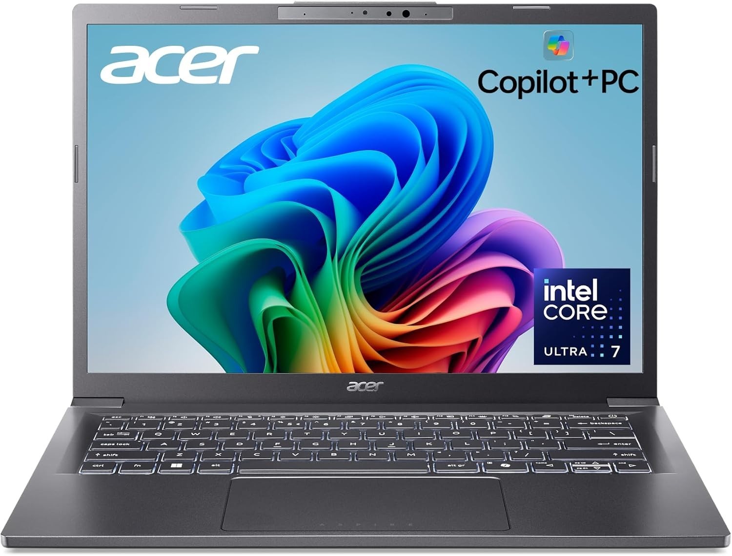 Acer Aspire 14 AI Copilot+ PC WUGXA Intel Ultra 7 256V 1TB SSD 16GB Laptop Gray