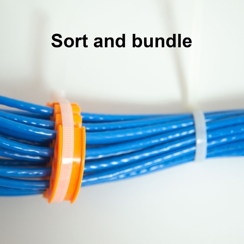 2Pcs Cables management Tool 30 Wire Networks Cable combs Cable Organizing Tool