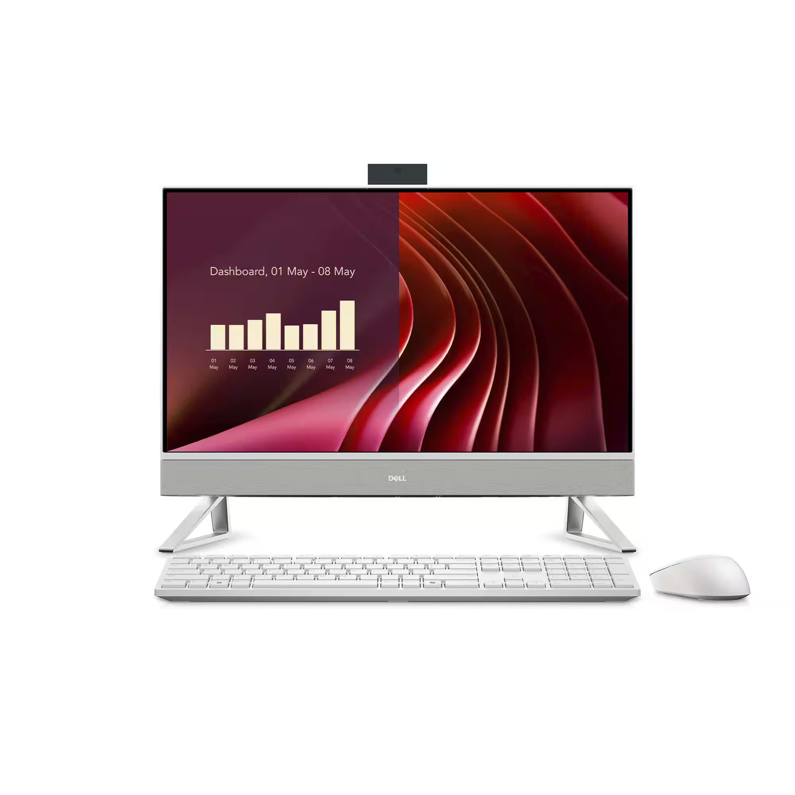 Dell – 24″ FHD All-in-One – Intel Core 5 120U – 16GB Memory – 512GB SSD – White