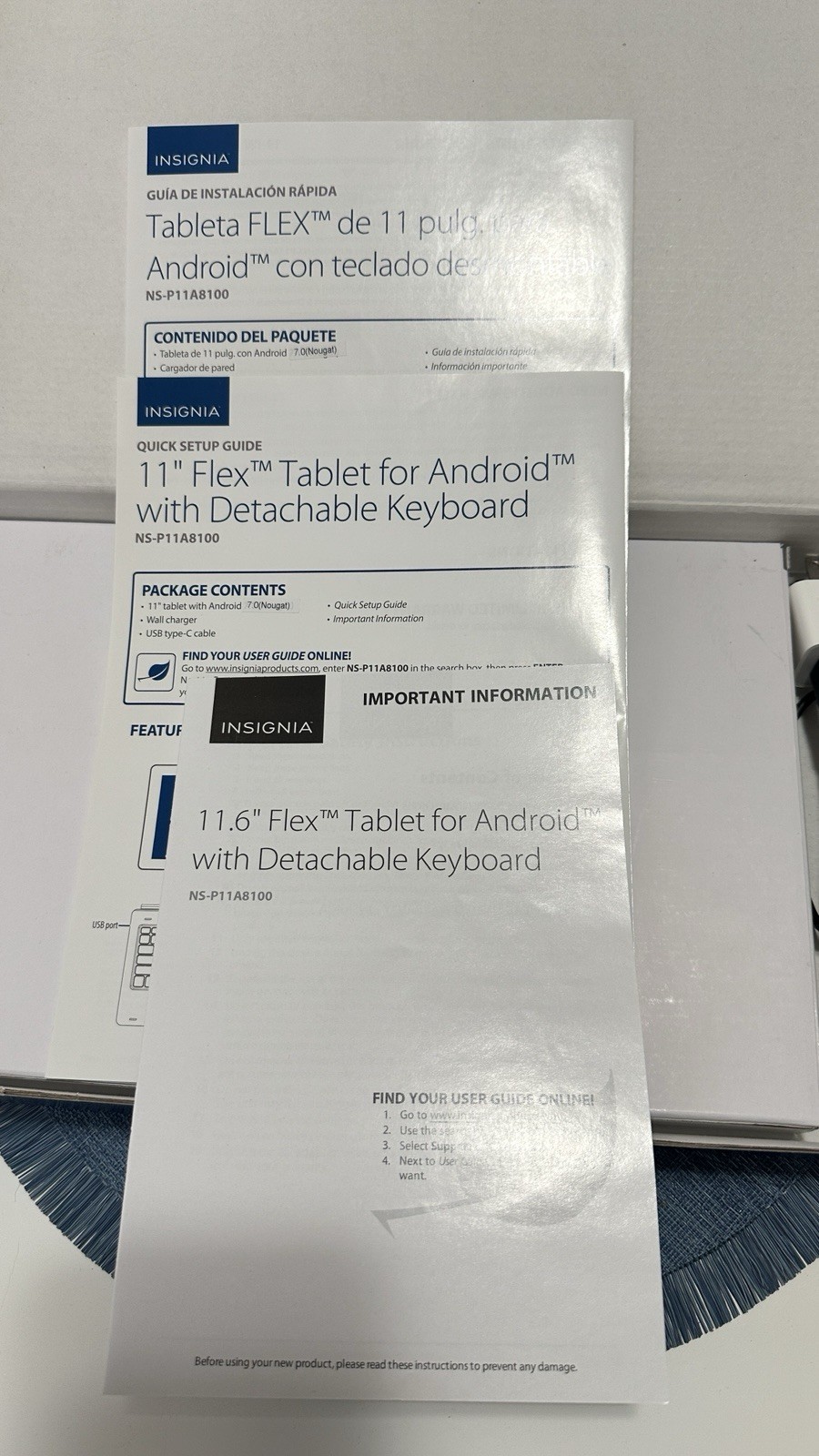 Insignia Flex 11.6in Tablet 32GB 2GB w/ Keyboard Wi-Fi BT USB-C