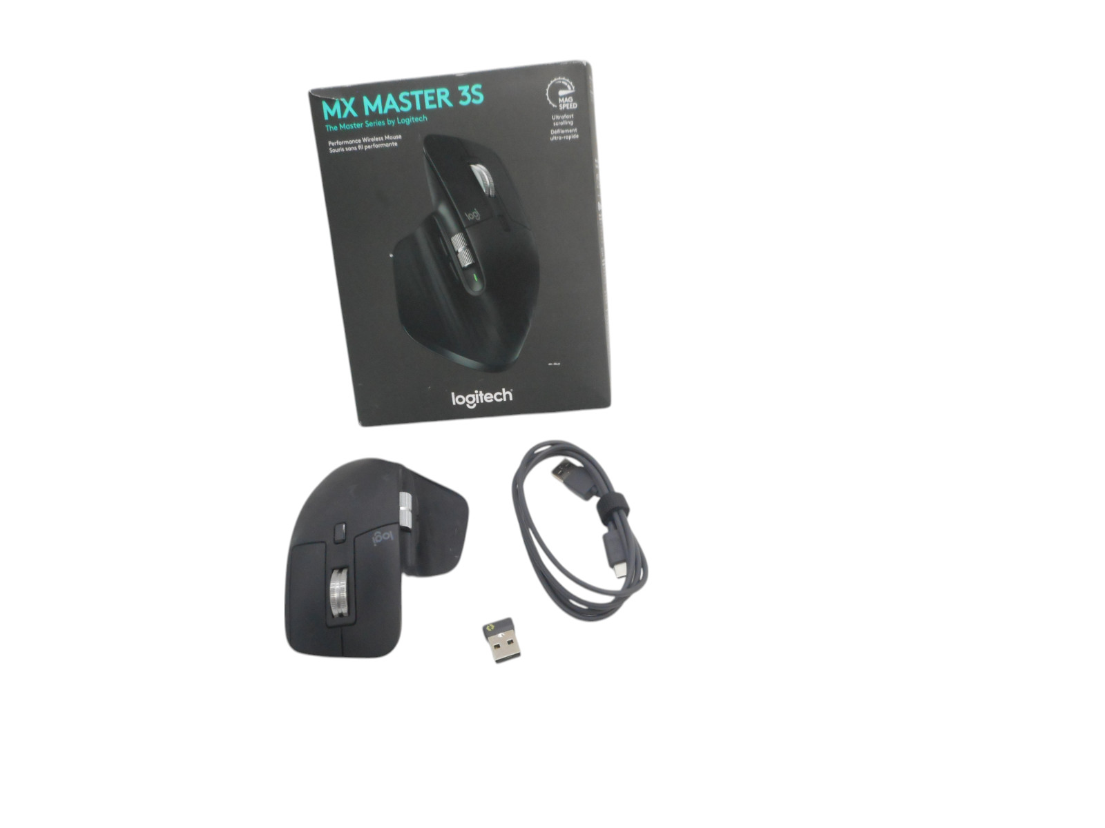 Logitech MX Master 3S Wireless Mouse – Black Graphite – Wireless Bluetooth,.