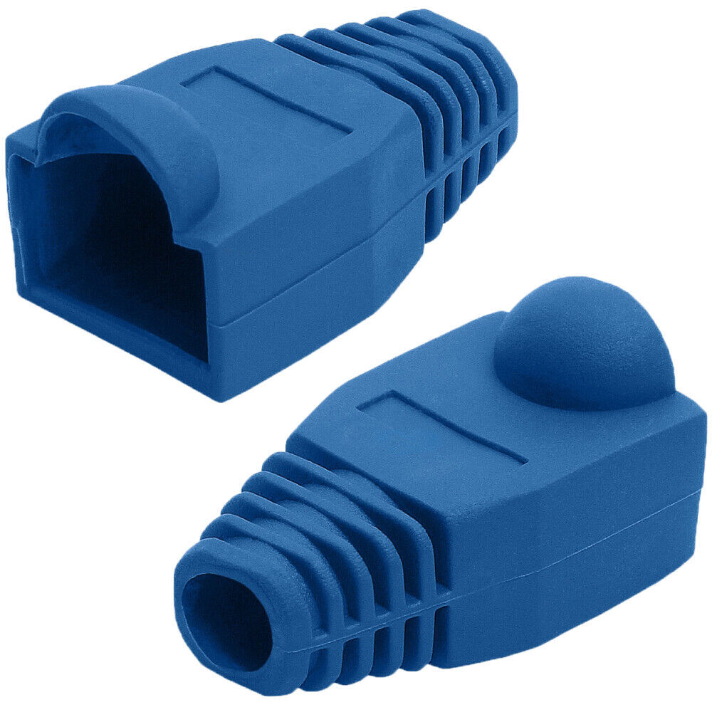 50 Pack Cat5e Cat6 Boots Ethernet Cable End Cap Grip Network RJ45 Connector Boot