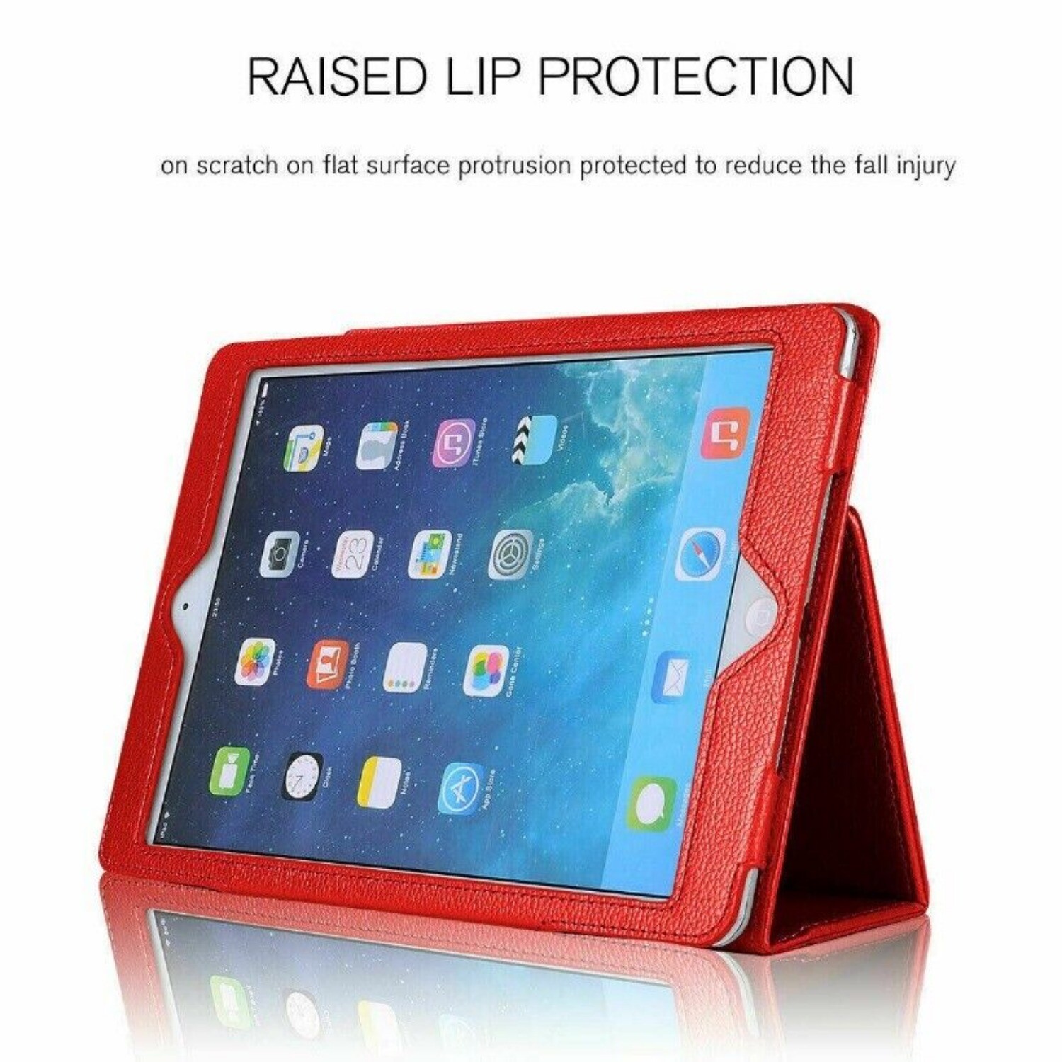 For iPad 2nd/3rd/4th/5th/6th Generation Air 1 2 PU Leather Protective Case Cover