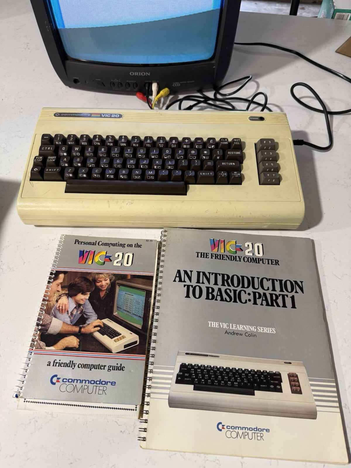 Commodore VIC20 Computer CIB Tested Working W Box Manuals Retro Vintage PC
