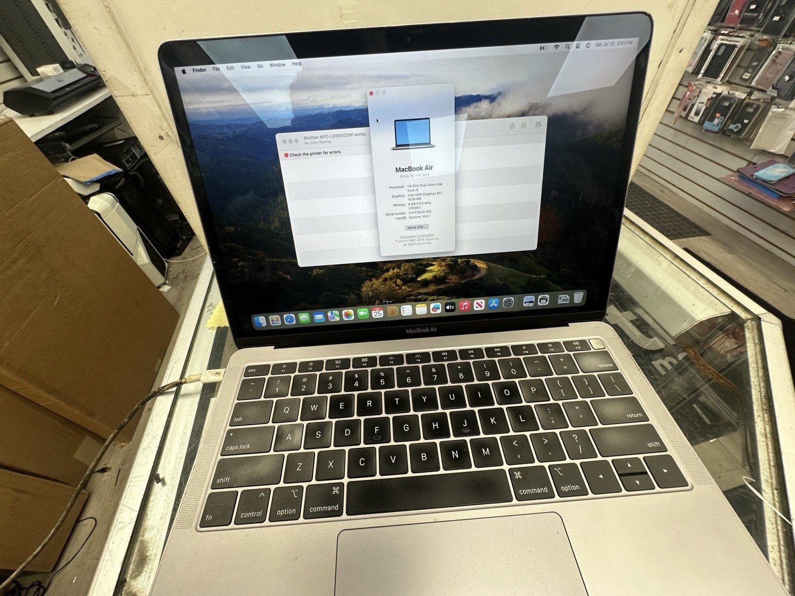 Apple MacBook Air(128GB SSD, Intel Core i5 8th Gen., 1.60 GHz, 8GB) – Space Gray