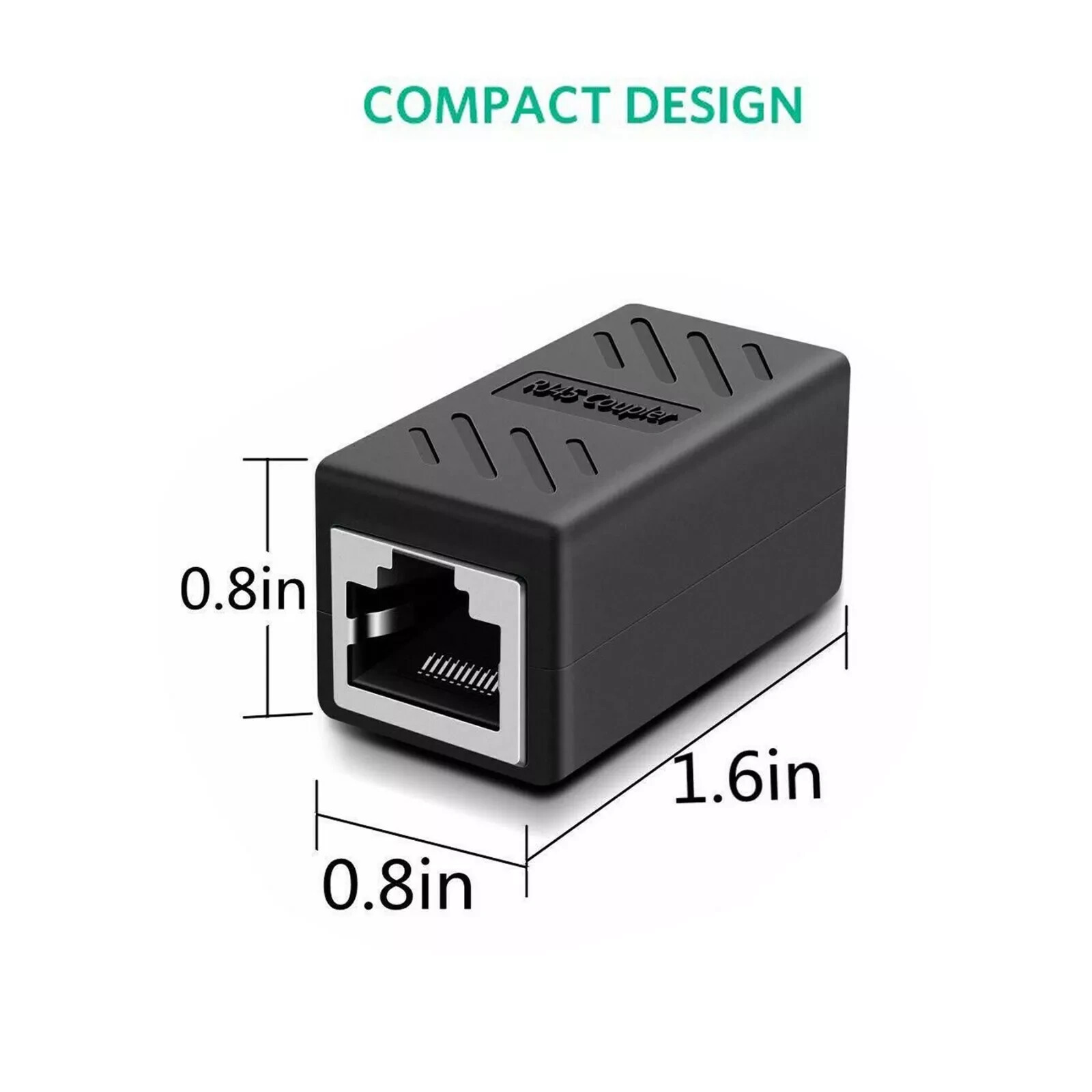 RJ45 Inline Coupler Cat7/Cat6/Cat5e Ethernet Network Cable Extender Connector