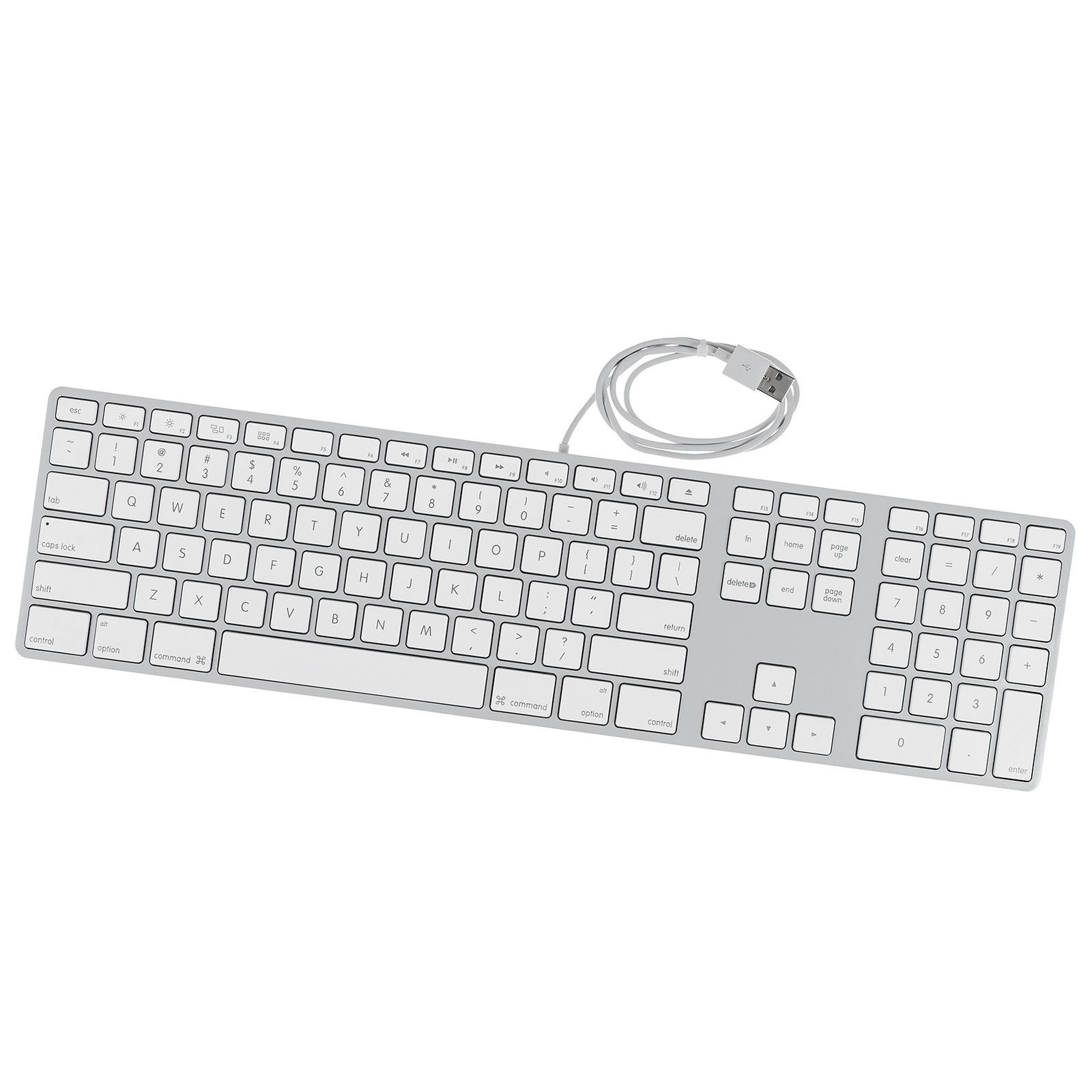 New Apple A1243 Aluminum Numeric Keypad MB110LL/B Wired USB Keyboard