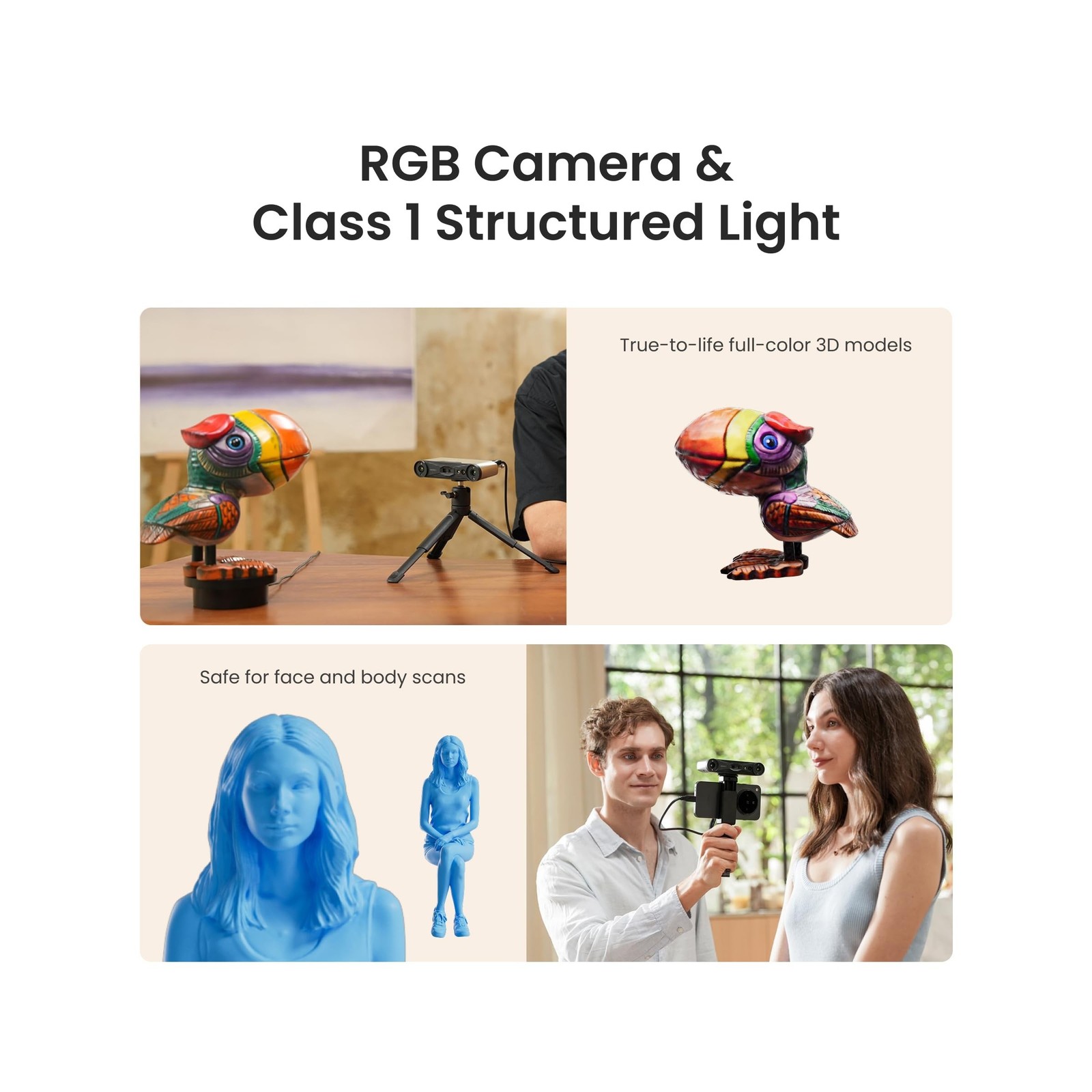 Revopoint INSPIRE 2 3D Scanner for 3D Printing Handheld, Up to 0.03mm Precisi…