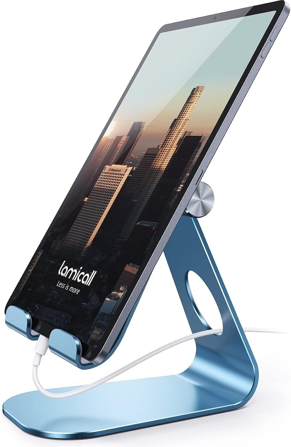 Tablet Stand Adjustable Desktop Holder for iPad Samsung Phone Blue