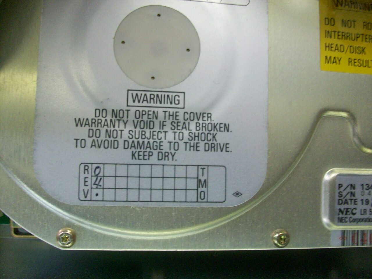 NEC APC-H172 20 MB HARD DISK UNIT