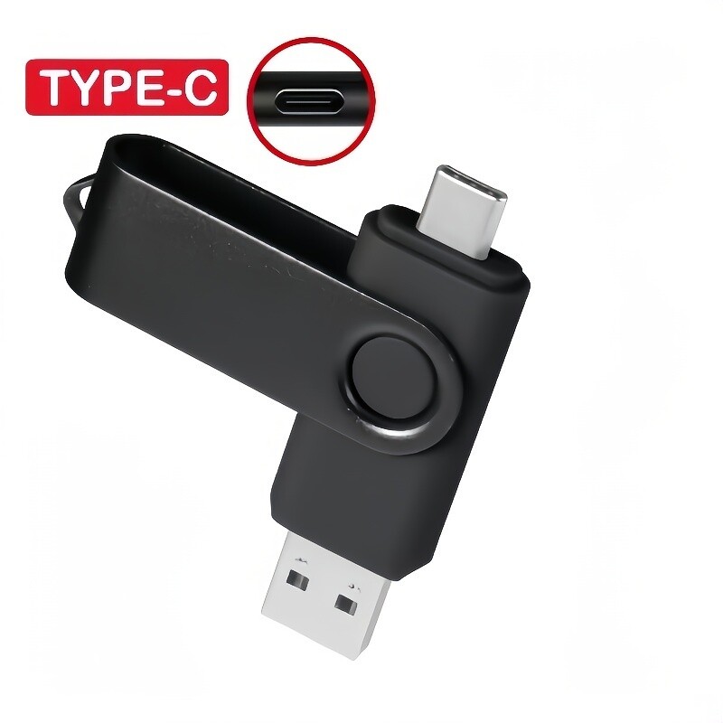 256GB Type C USB 2.0 Flash Drive OTG Memory Stick Thumb Drive 2-in-1 Pen Drive