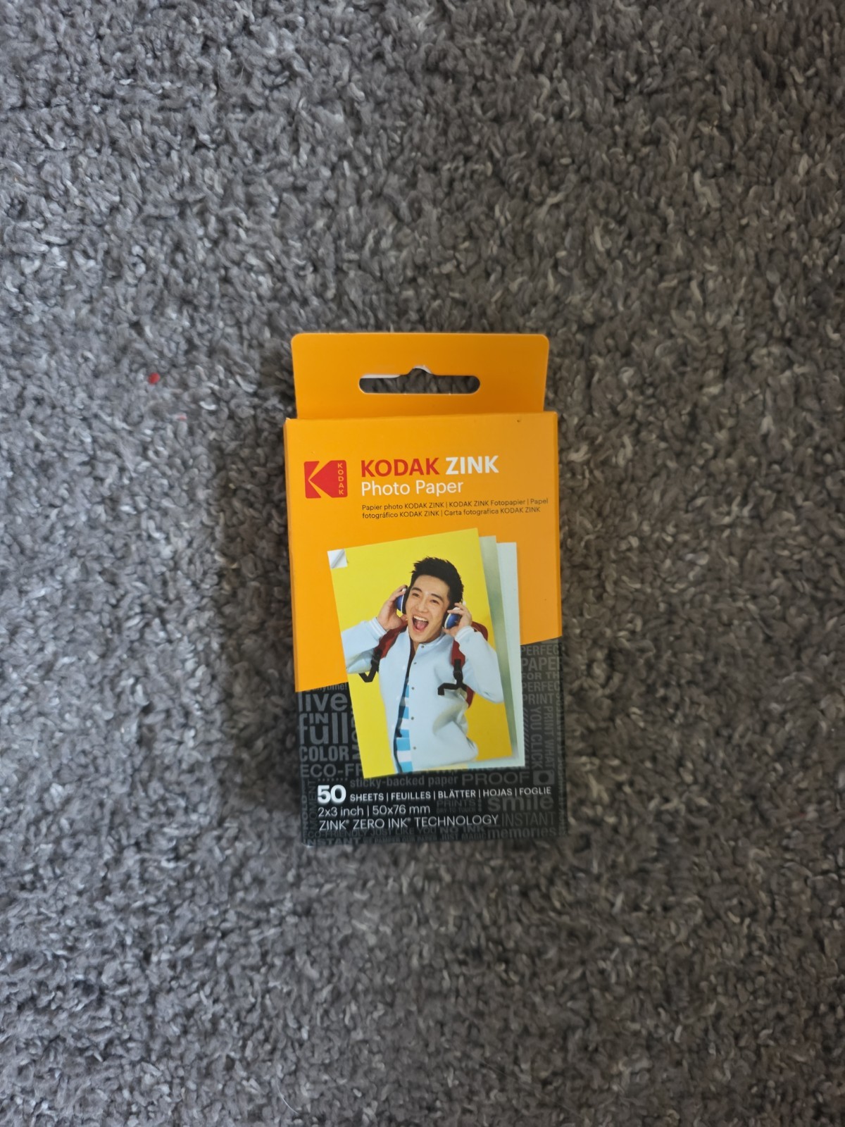 Kodak 2×3” Premium Zink Photo Paper – 50 Sheets Sticky-Backed Photo Paper