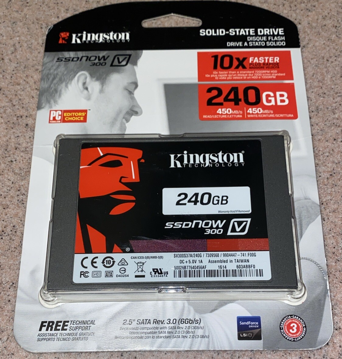 Kingston SSDNow V300 SV300S37A/240G 2.5″ 240GB SSD Solid State Drive