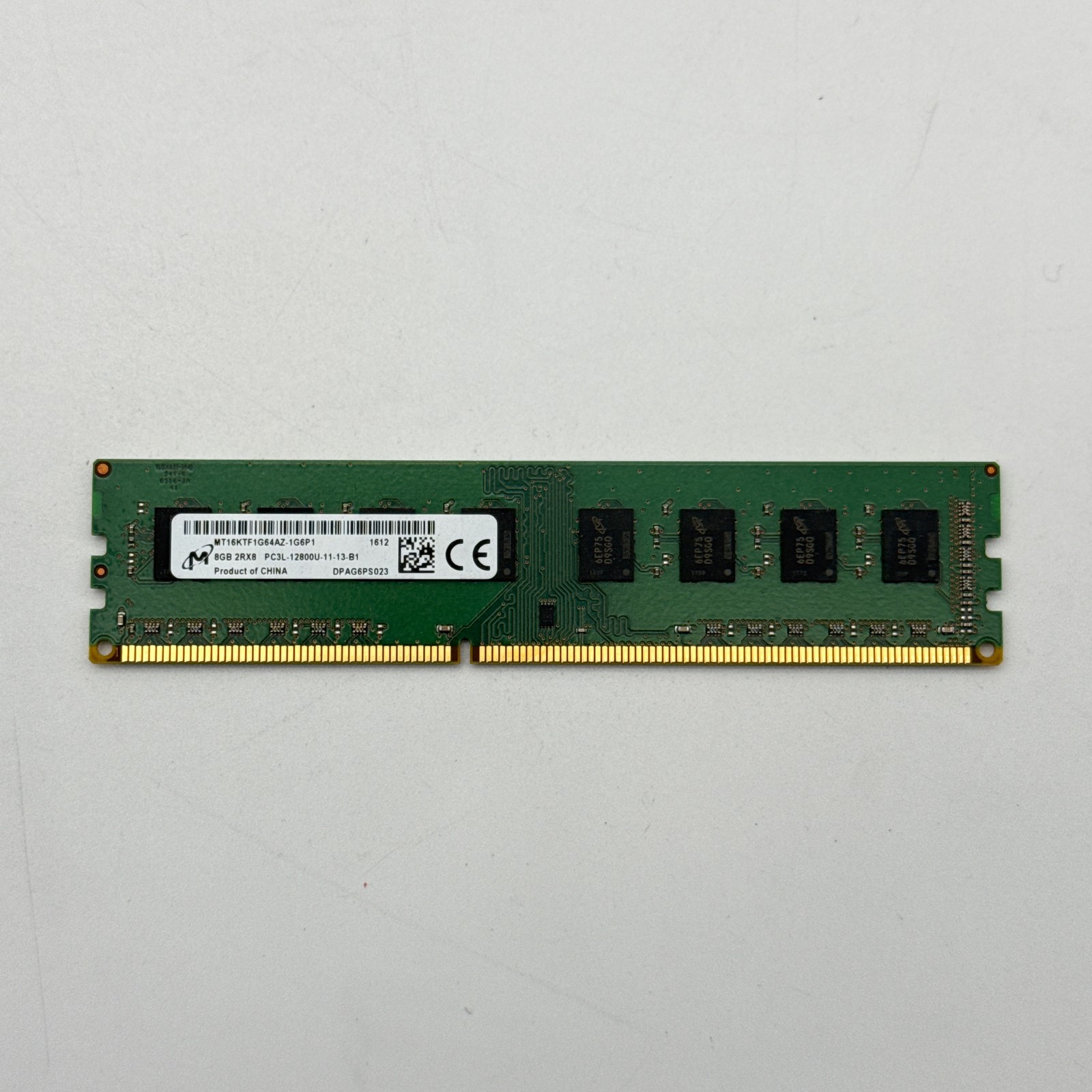 Micron 8GB DDR3L-1600 PC3L-12800 Desktop RAM DIMM 240-Pin 1.35V