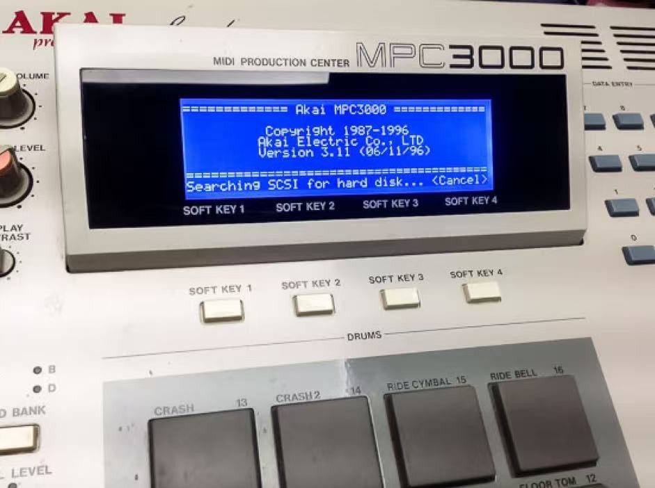 NEW Blue LCD Screen Display Part For Akai MPC3000 / MPC60mkII sampler Repair ！