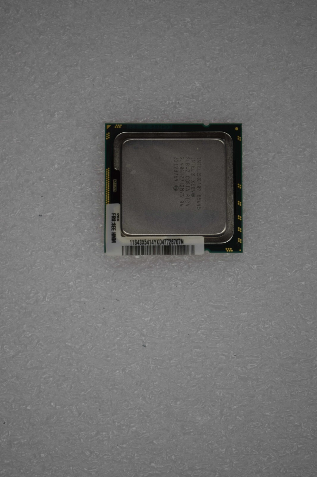 INTEL Six-Core Xeon E5645 2.4 GHZ 12 MB Cache 80 W Processor Grade A SLBWZ