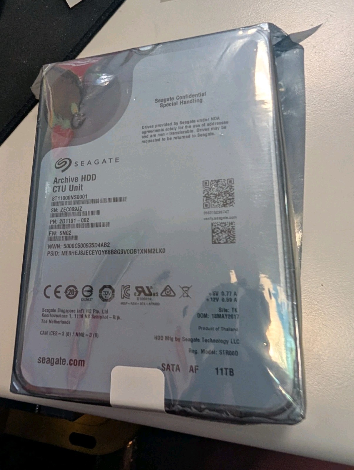 New – Seagate Archive HDD CTU Unit SATA 11tb Hard Drive