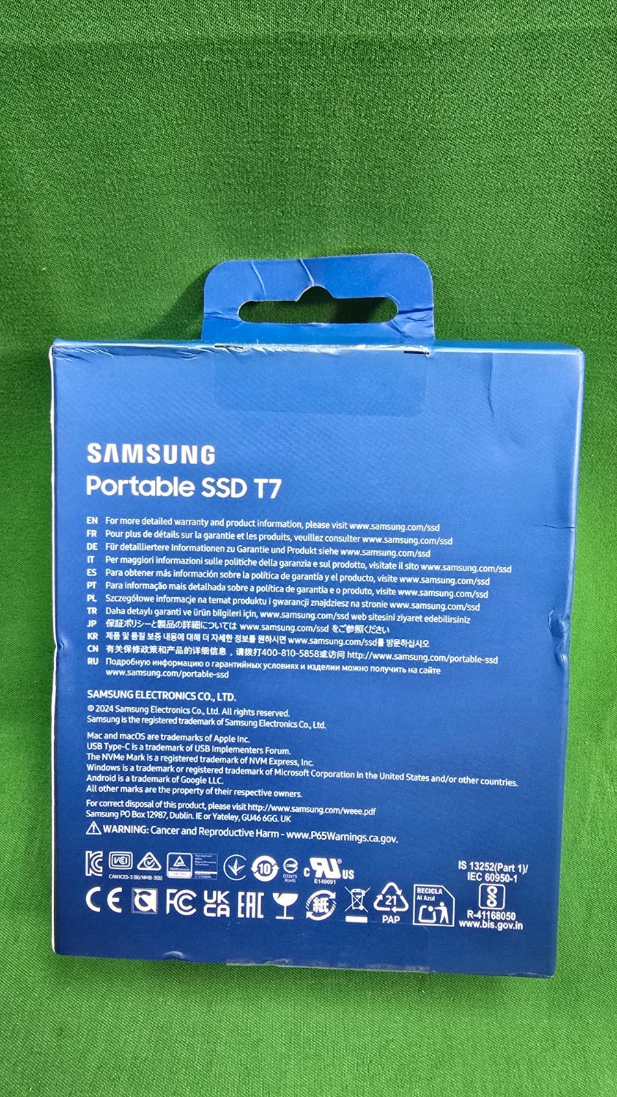 Samsung T7 2TB USB 3.2 Portable SSD – Titan Grey NEW (E2)