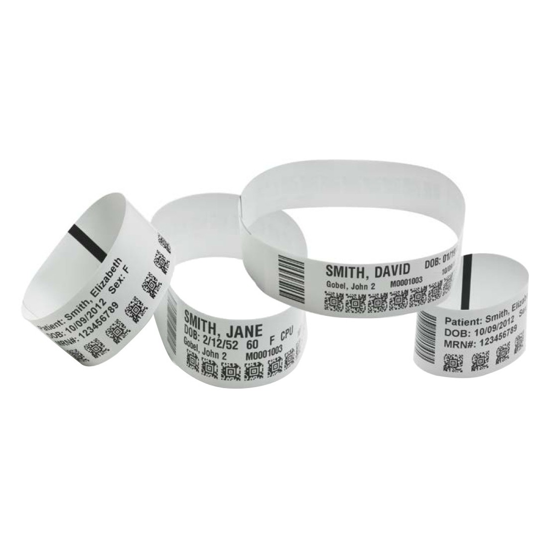 Zebra 10015355K Z-band Ultrasoft Wristband Labels Cartridge Kit White – 1″ X 11″