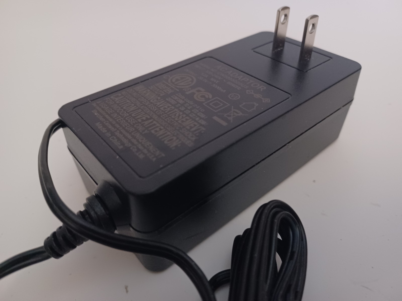 AC Adapter Charger 20.0V 1.2A Model CW2003000US-5 FT