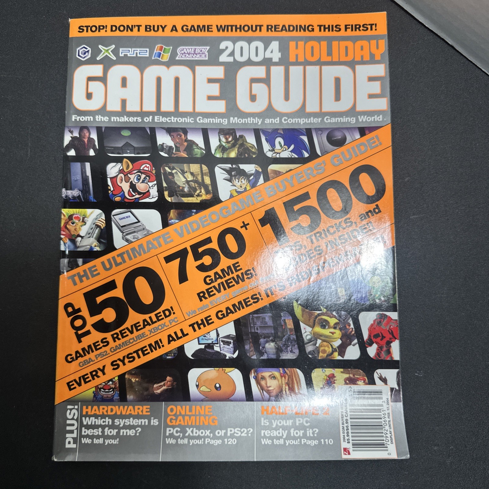 EGW CGW 2004 Holiday Game Guide buyer magazine PS2 Gamecube Xbox GBA See Photos