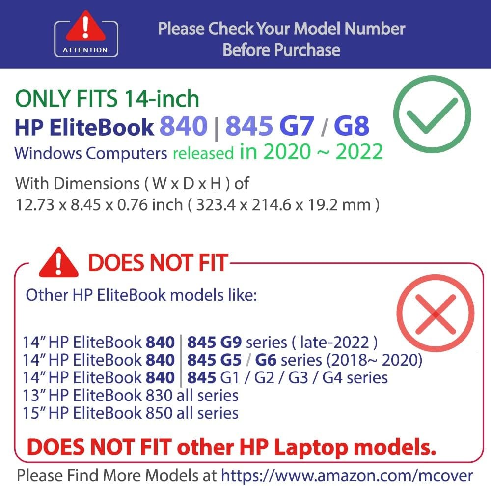 Sleeve for 14″ HP EliteBook 840 G7 / G8 & 845 G7 / G8 – Orange Color