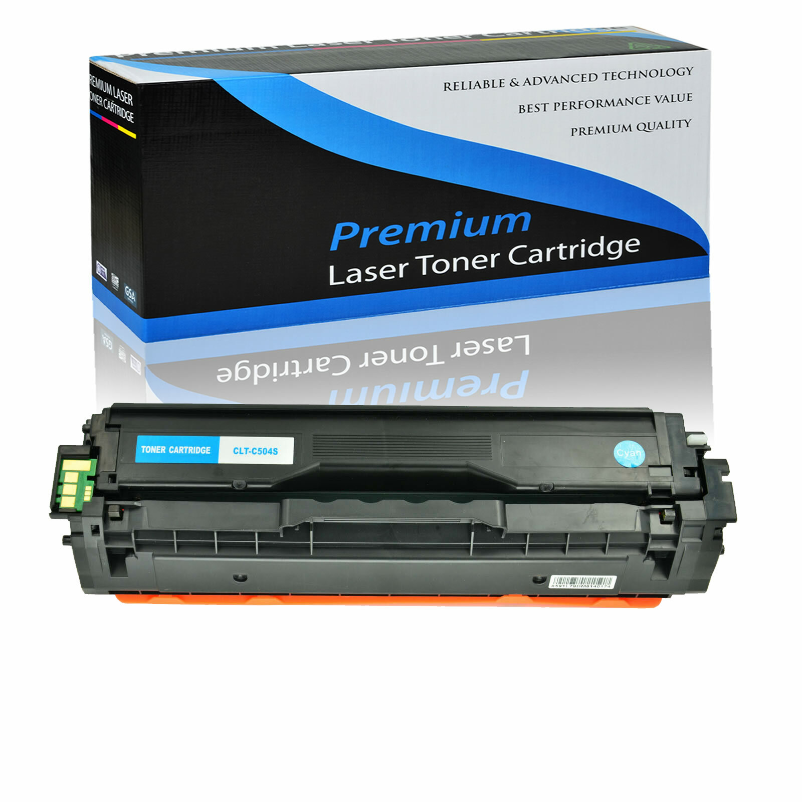 1PK CLT-C504S 504 Cyan Toner Cartridge for Samsung CLP-415NW CLX-4195FN Printer