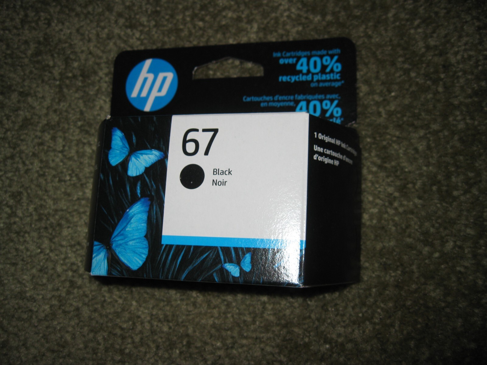 New Genuine HP 67 Black Ink Cartridge in Retail Box EXP 01/2028 Free Shipping