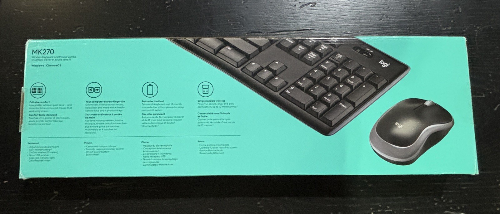 Logitech MK270 Wireless Keyboard and Mouse Combo – 920-008813