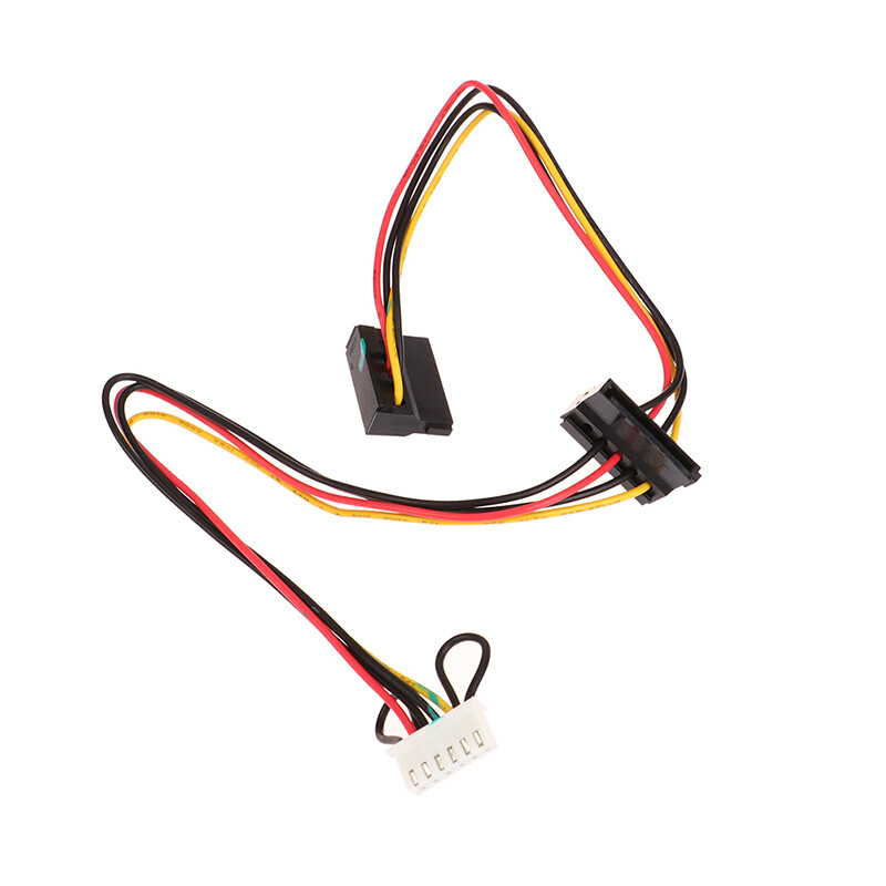 1PC 6 Pin To 2-Port HDD SATA Power Socket Cable Conector For Acer Computer NEW