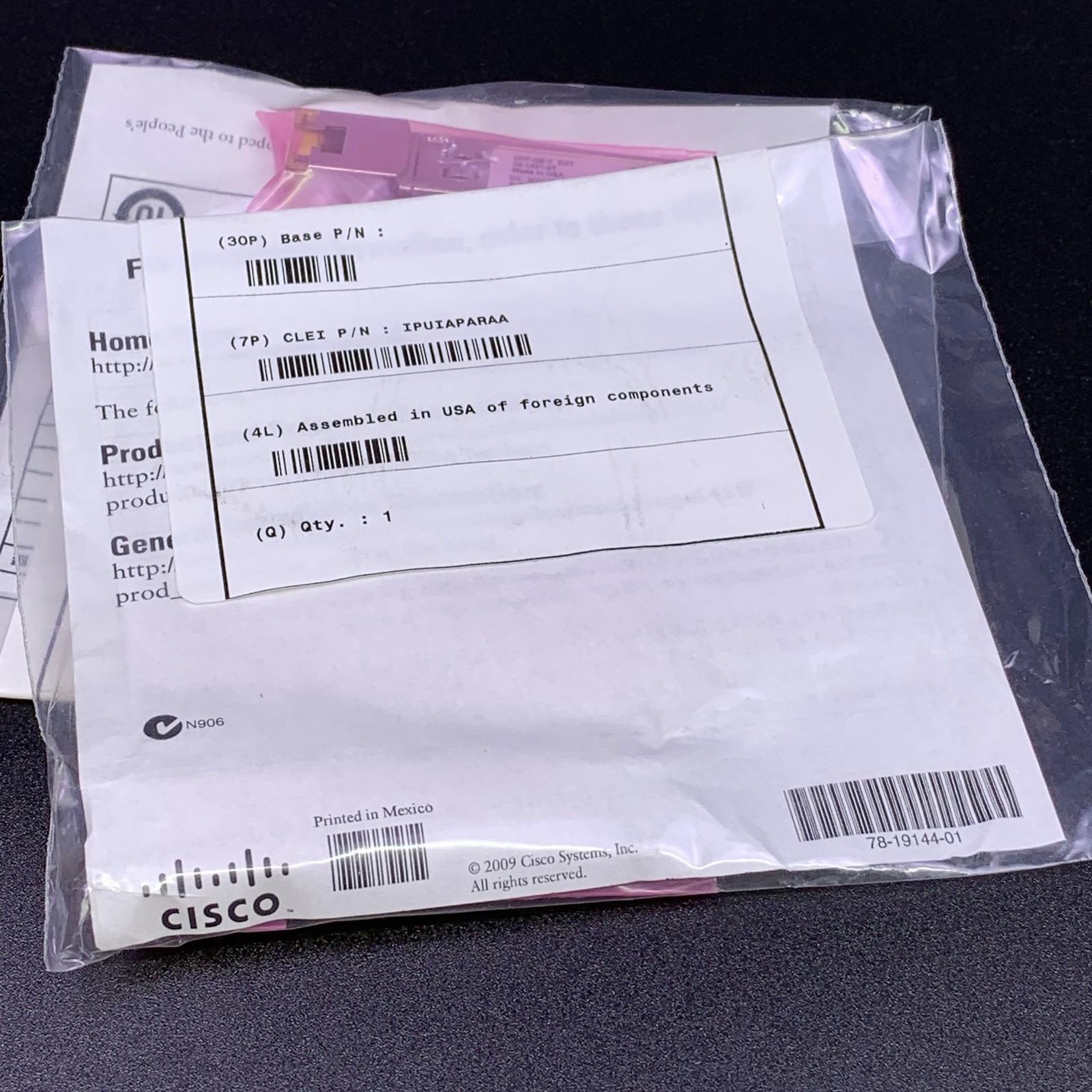 2-Pack Cisco SFP-GE-T 1000Base-T Transceiver Module P/N 30-1421-01 – NEW SEALED!