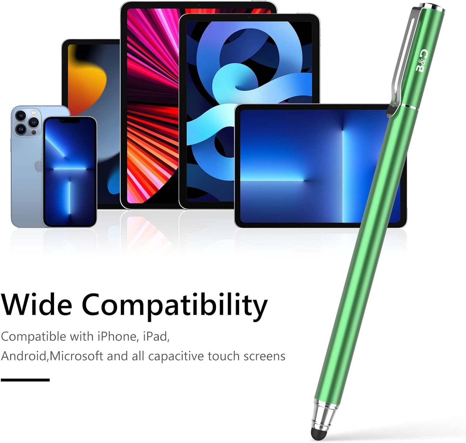 2pcs Universal Stylus Pen, Stylus pen for Apple iPad iPhone Pro Android Tablets