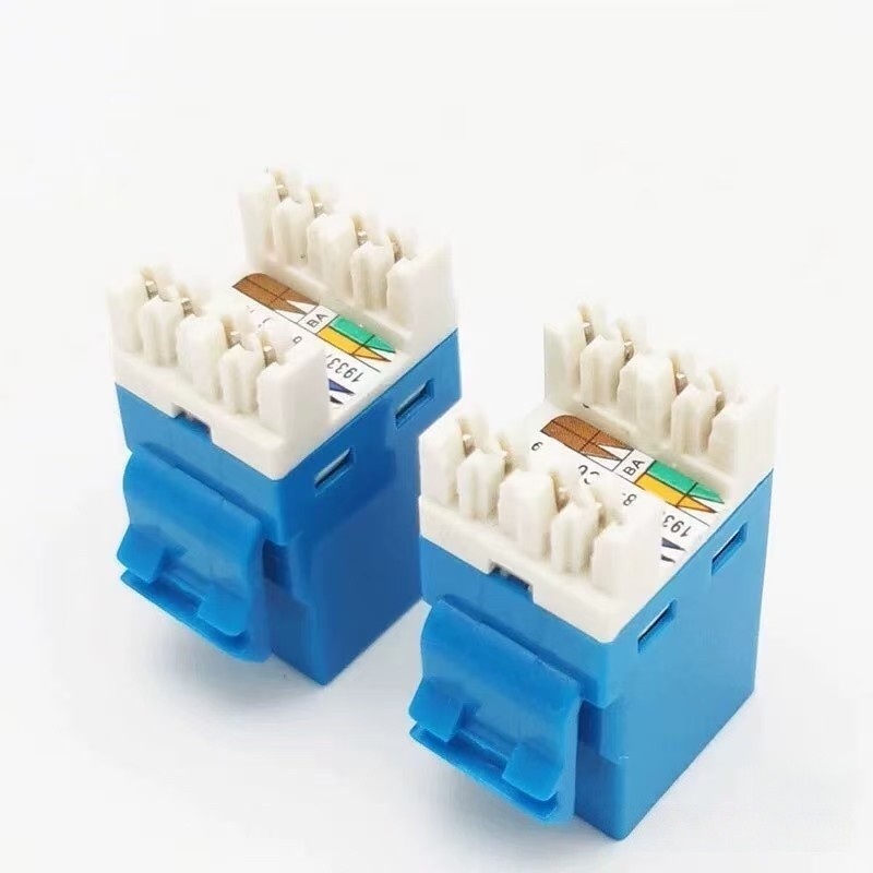 New Commscope Category 6 Gigabit RJ45 CAT6 blue Network Jack（50）pcFree shipping!