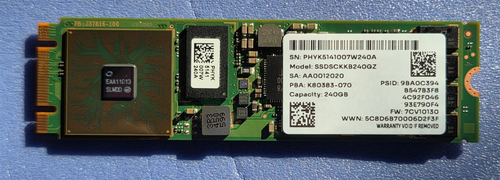 Intel, Solidigm, S4520 Series, 240GB, M.2 SATA, 144L TLC 3D NAND, SSDSCKKB240GZ