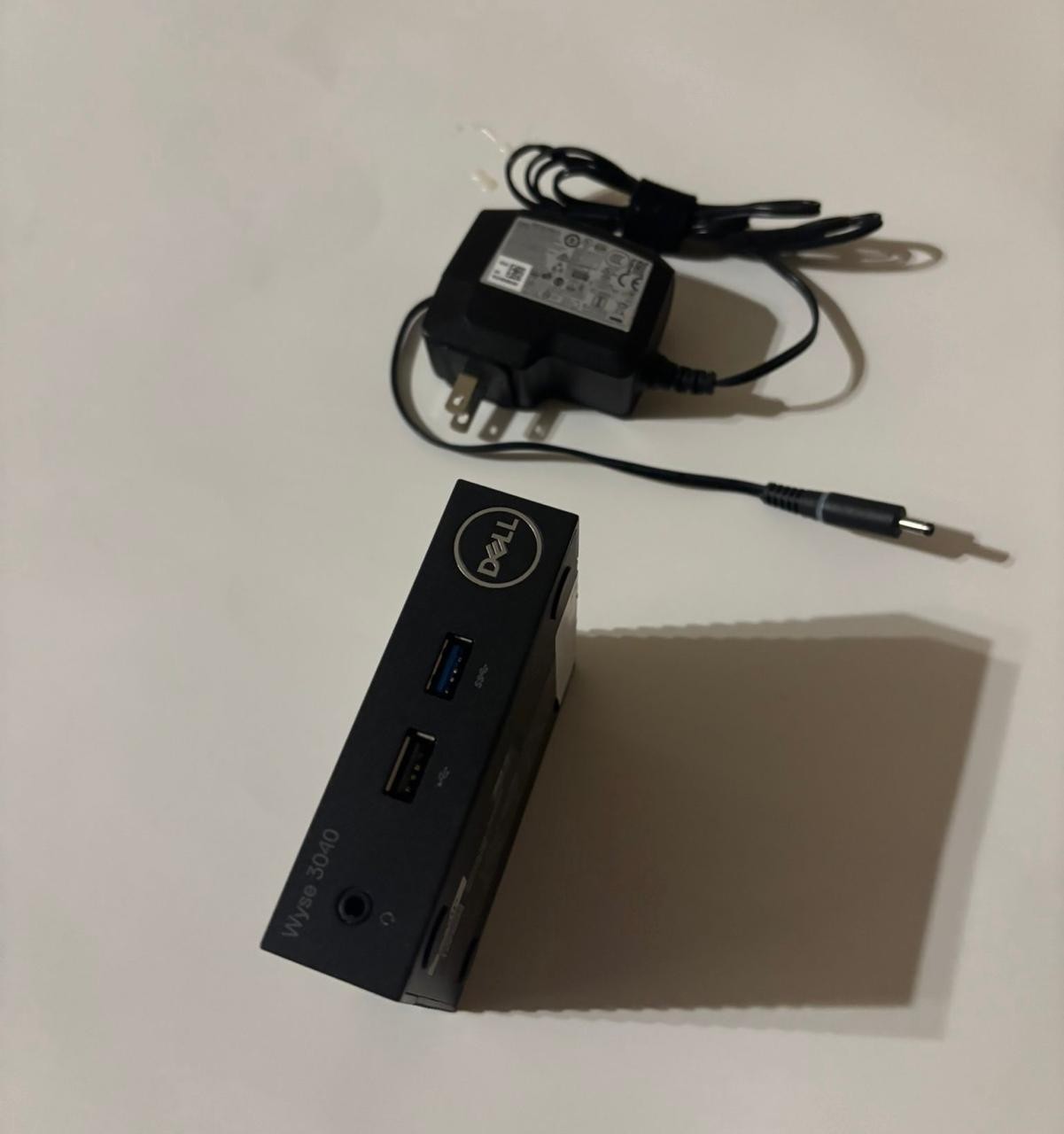 Lot of (5) Dell N10D WYSE 3040 Atom X5 Thin Client 8gb SSD Terminal with adapter