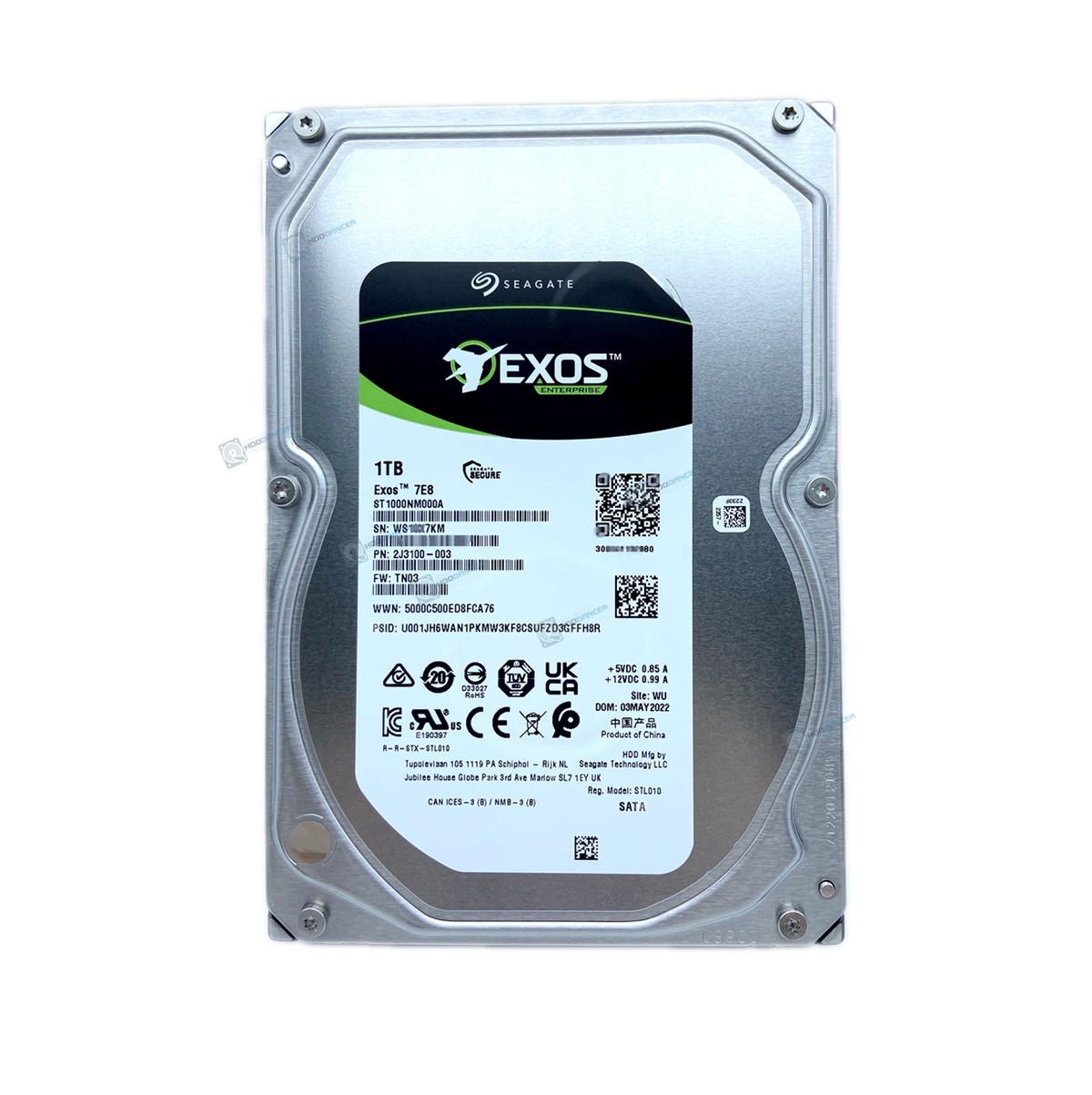 Seagate ST1000NM000A Exos 7E8 1TB 3.5” SATA 7200RPM 256MB 6Gb Hard Drive