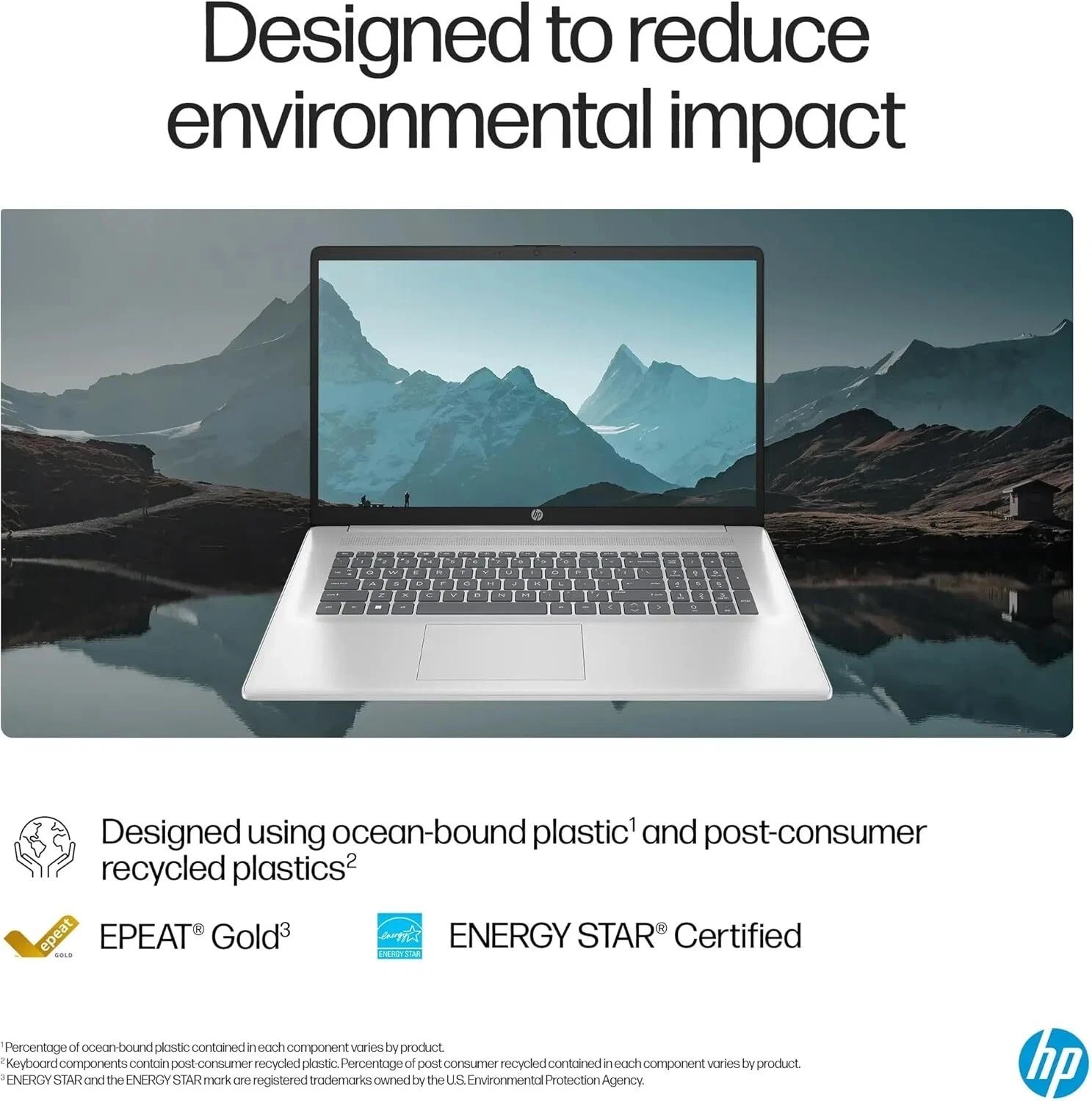 HP Laptop Touch Computer 17.3″ HD Ryzen 5 7430U 16GB RAM 1TB SSD Win 11 Pro