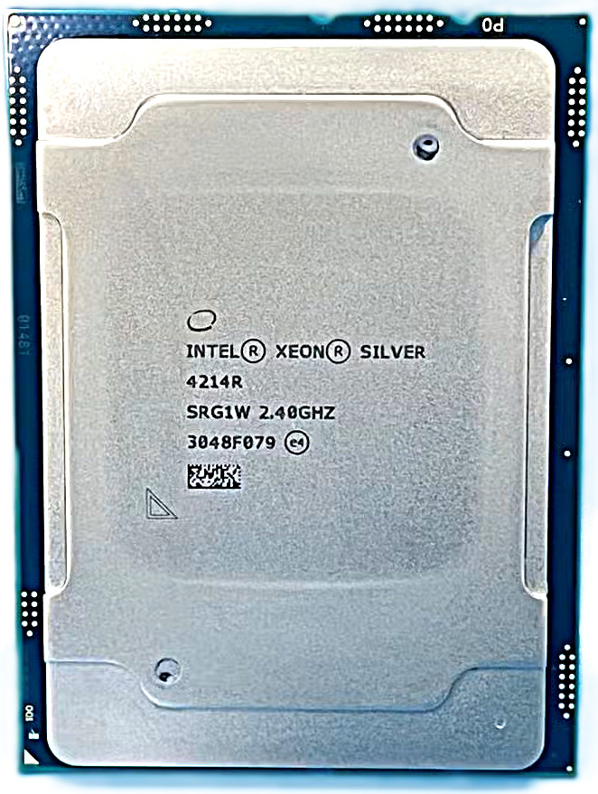 PAIR OF Intel Xeon Silver 4214R 2.4GHz up to 3.5GHz 16.5MB 12-Core LGA3647 SRG1W