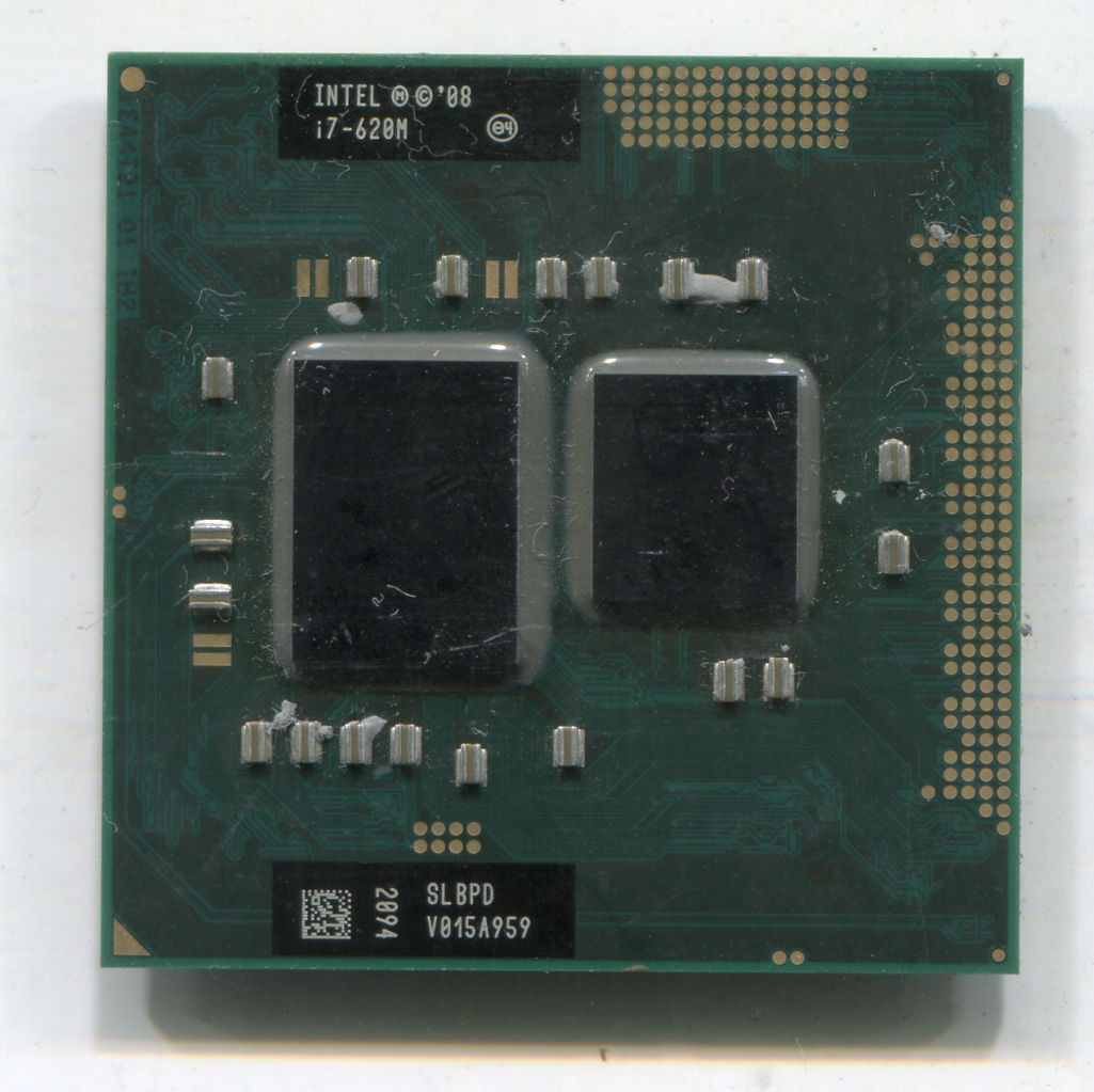 Intel Core i7-620M 2.66 – 3.33 GHz socket G1 laptop CPU, 4MB L3, SLBPD